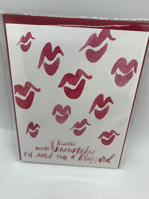 134 ($6) If Kisses Were Snowflakes - Card