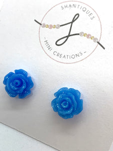 149 ($10) Earrings - Roses with Sparkles