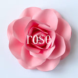 124 ($15) Rose Wallflower - Medium 9"