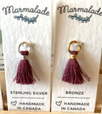 071 ($5) Marmalade - Tassel Charm - Silver