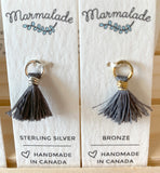 071 ($5) Marmalade - Tassel Charm - Silver