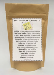 142 ($16) Back To Work Survival Kit