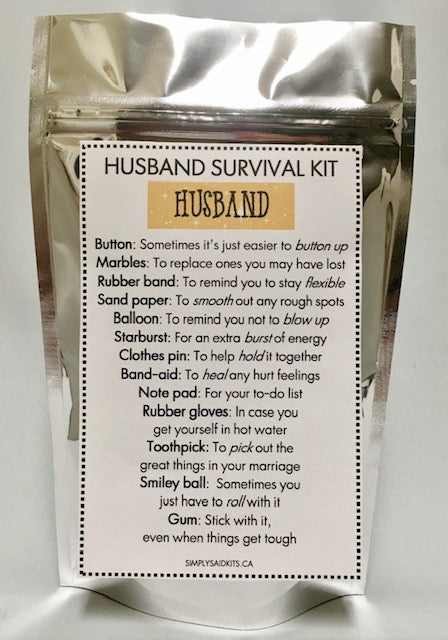 142 ($16) Husband Survival Kit