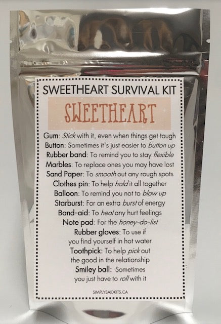 142 ($16) Sweetheart Survival Kit