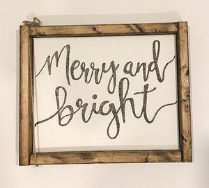 141 ($20) Sign - Merry and Bright