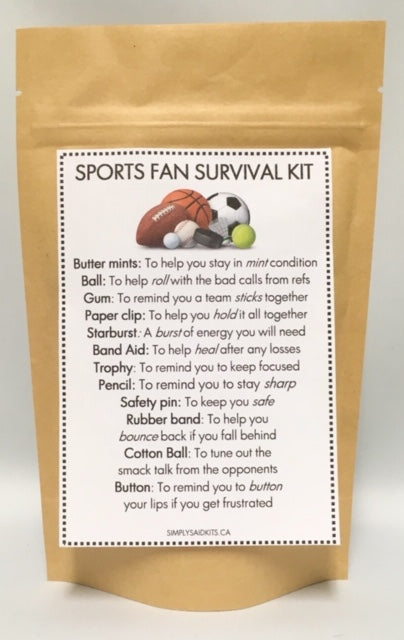 142 ($16) Sports Fan Survival Kit