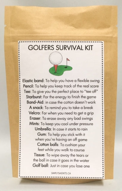 142 ($16) Golfers Survival Kit