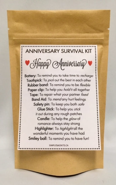 142 ($16) Anniversary Survival Kit