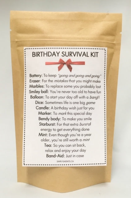 142 ($16) Birthday Survival Kit