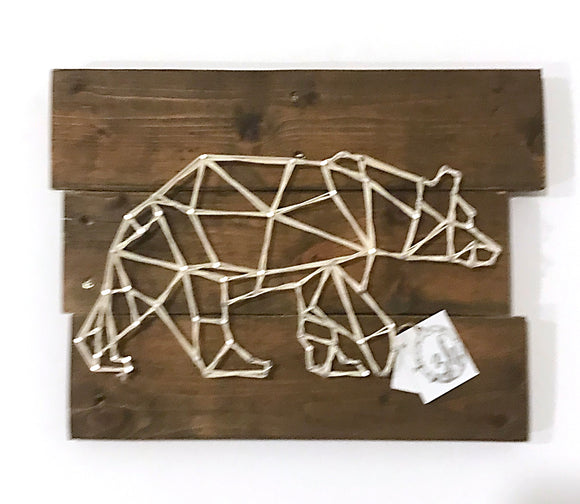 141 ($45) String Art - Bear - Small