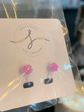 149 ($10) Earrings - Clip Ons - Roses - Tiny