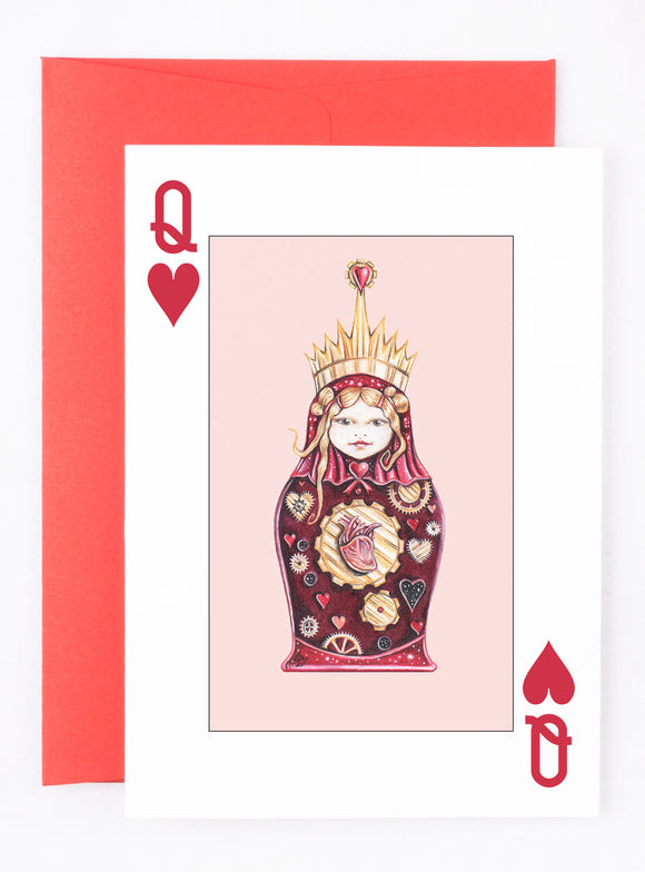 205 ($7) Cards - Queen of Hearts