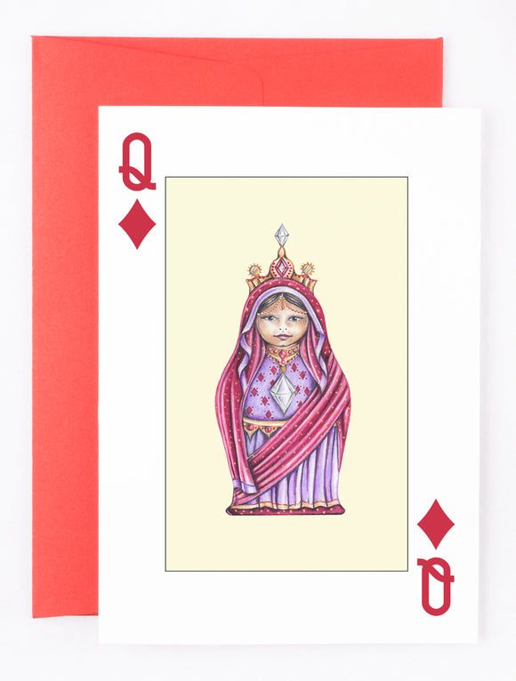 205 ($7) Cards - Queen of Diamonds