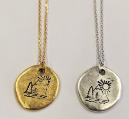 103 ($40) Necklace - Charm - Mountains