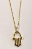 103 ($35) Necklace - Charm - Hamsa Hand