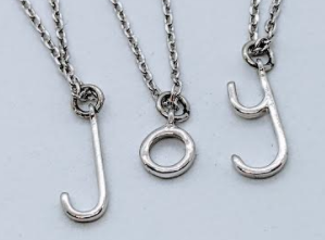 103 ($35) Initial Necklaces - Silver