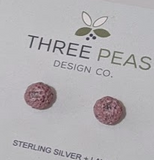 108 ($19) Earrings - Medium Lava Beads