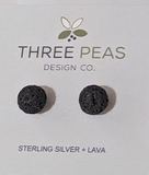 108 ($22) Earrings - Large Lava Beads