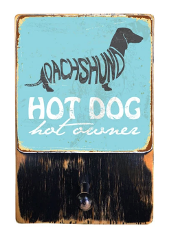 221 ($42.99) Hot Dog Hot Owner - Dog leash hanger