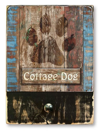 221 ($42.99) Cottage Dog - Single Dog leash hanger