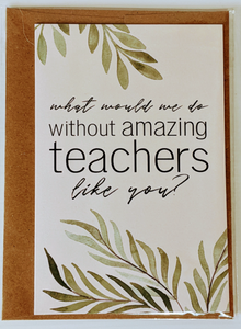 201 ($6) Card - Amazing Teachers