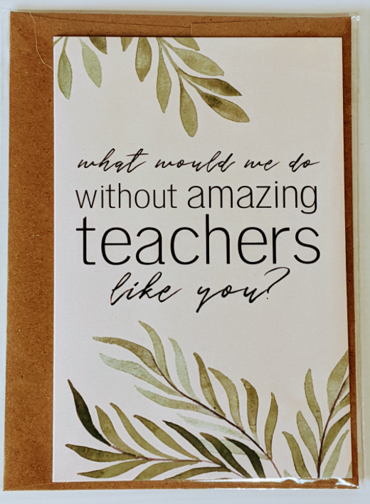 201 ($5) Card - Amazing Teachers