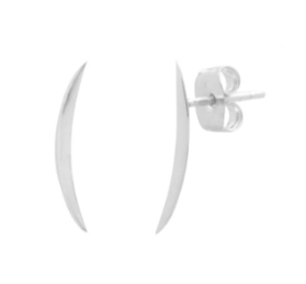 025 ($50) Slice Earrings - Silver