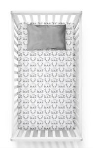233 ($35) Little Man Crib Sheet
