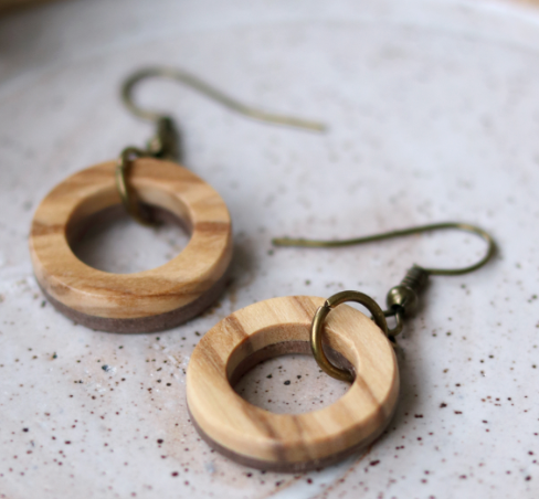 111 ($38) Hollow Circle Earrings - Small