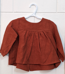 140 ($45) Linen Shirts - Rust - Various Sizes