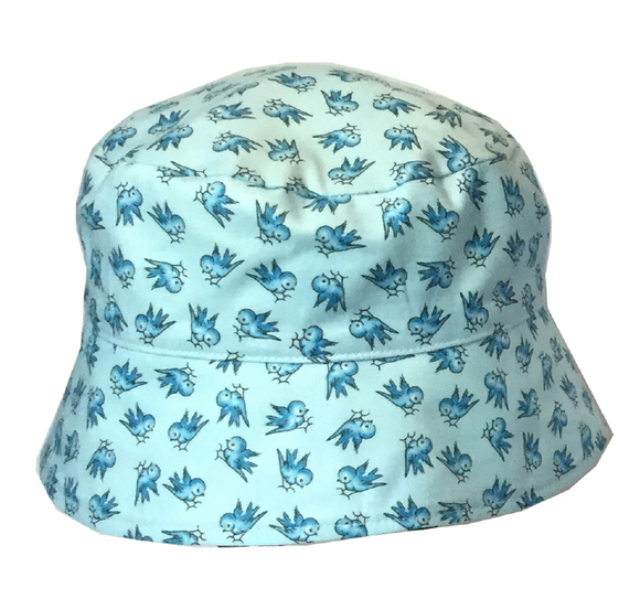 000 ($34) Sun Hat - Blue Birds