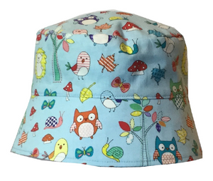 000 ($34) Sun Hat - Forest on Blue