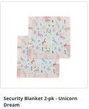012 ($28) Security Blanket 2pack - Various Patterns