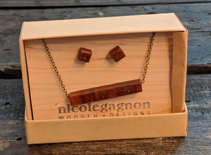 111 ($50) Square Earrings & Rectangular Necklace Sets