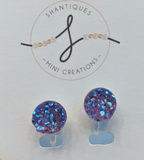 149 ($10) Earrings - Clip Ons - Textured Circles