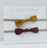 213 ($10) Bunny Knot Set Headbands - Fall Collection