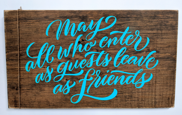 245 ($40) Wood Sign - Friends