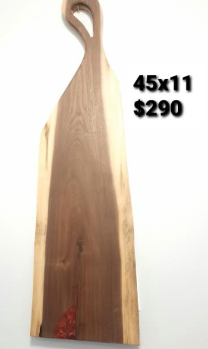 115 ($290) Long Walnut with Red