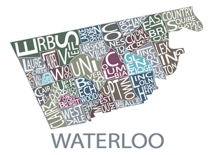 211 ($30) Map - Waterloo - 11x14 - Muted Colours