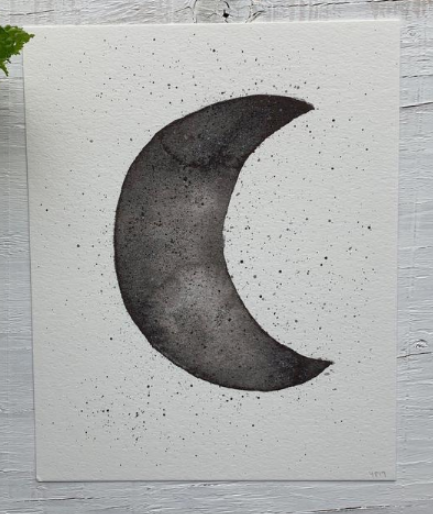 201 ($22.50) Print - Crescent Moon