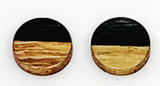 149 ($12) Earrings - Wood Circles