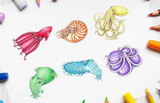 205 ($18) Print - Rainbow Cephalopod