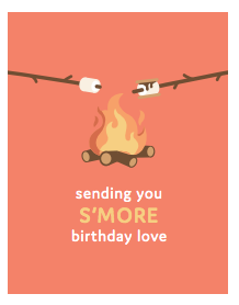 032 ($6) Card - S'mores birthday love
