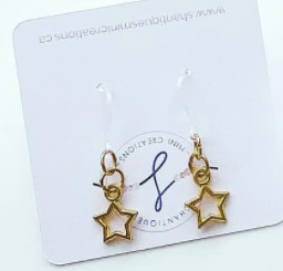 149 ($14) Earrings - Dangle - Hearts & Stars
