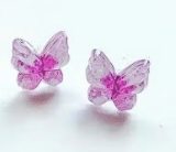 149 ($12) Earrings - Clip On - Butterflies