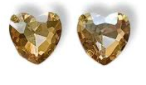 149 ($12) Earrings - Rhinestone Hearts - Large