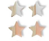 149 ($12) Earrings - Wooden Stars