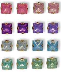 149 ($12) Earrings - Opal Squares- Various Colours