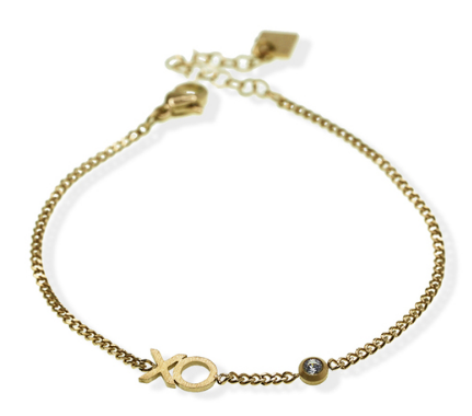 023 ($62.50) Bracelet - XO - Gold