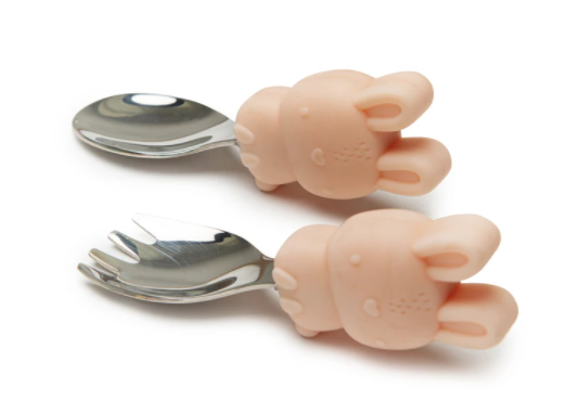 012 ($20) Learning Spoon & Fork Set - Various Animals